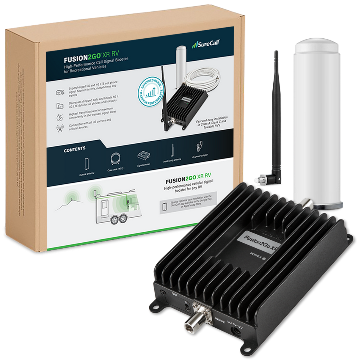 SureCall Fusion2Go XR RV Cell Phone Signal Booster