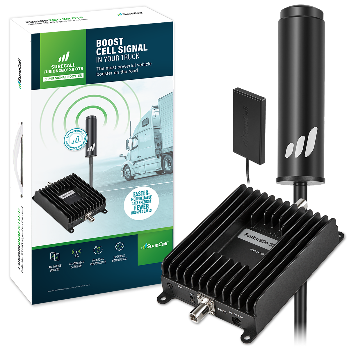 SureCall Fusion2Go XR OTR Truck Cell Phone Signal Booster