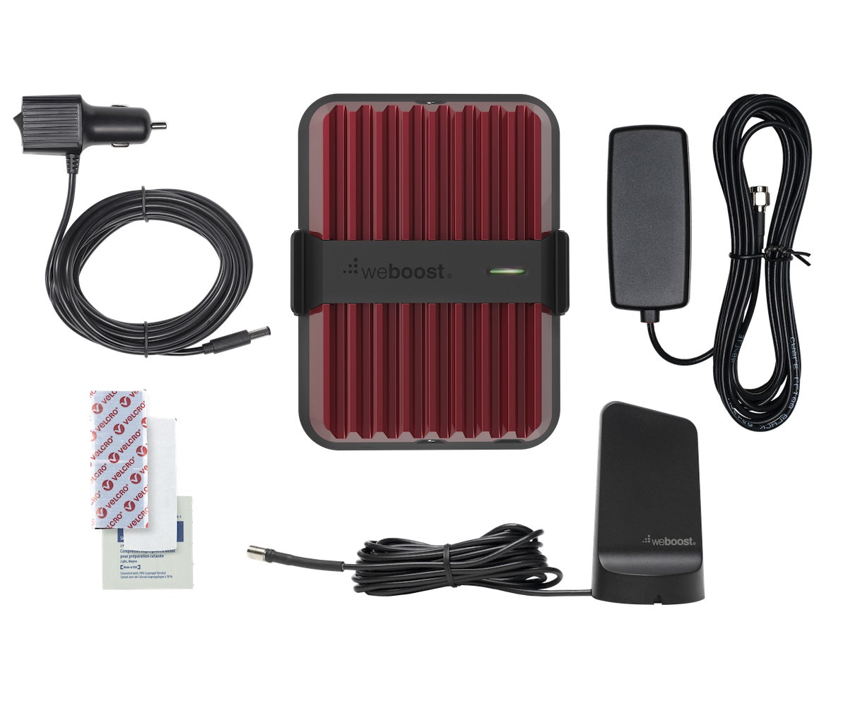 weBoost 470154 Drive Reach Mobile Signal Booster Kit - Kit Contents