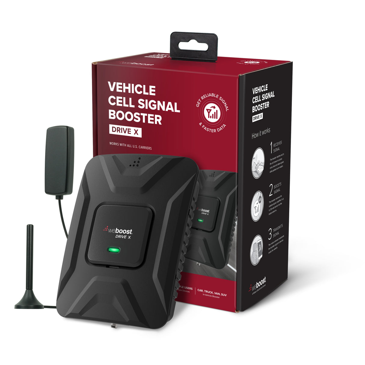 weBoost Drive X Vehicle Signal Booster | 475021 with Packaging