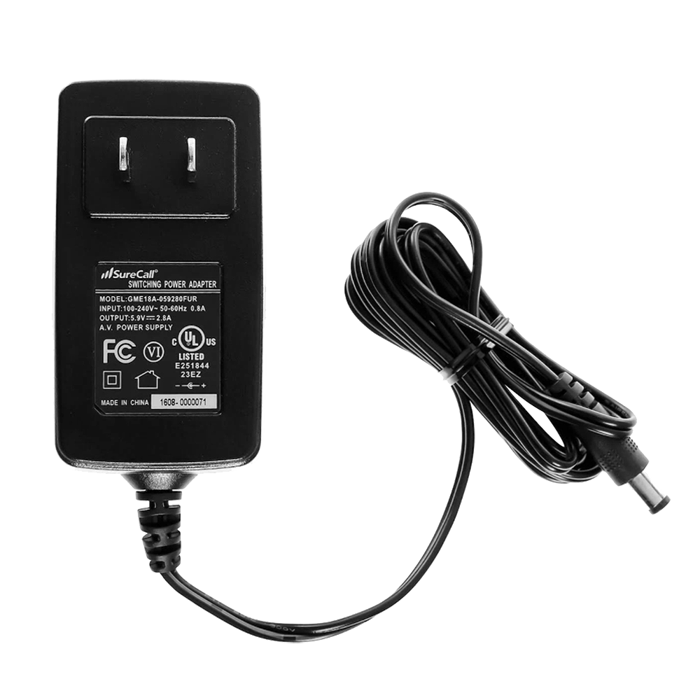 SureCall 6V 2.8A AC Power Supply for Fusion4Home