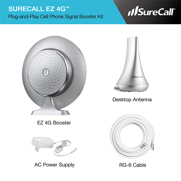 SureCall EZ 4G Signal Booster Kit - Included Items