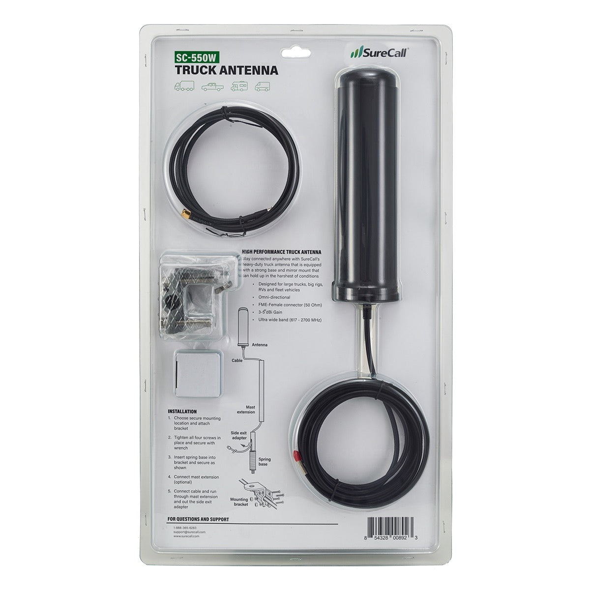 SureCall OTR Trucker Antenna with Mount