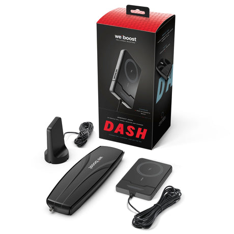 We boost DASH device and packaging on a white background