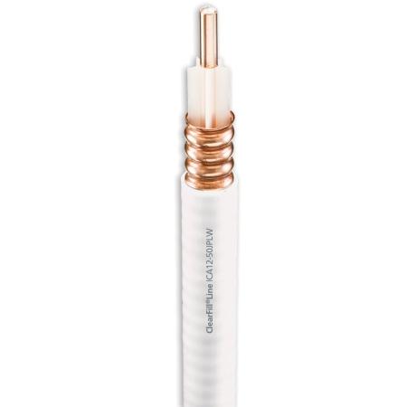 RFS 1/2" Ultra Low Loss Plenum Air Cable - White - Bulk Per Foot (ICA12-50JPLW)