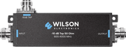 Black Wilson -10 dB tap labeled 600-4000 MHz 50 Ohm, with N-Female input and output ports on the ends and a tap port on top.