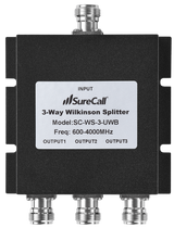 SureCall UWB Splitter with N-Female Connectors 600-4000 MHz