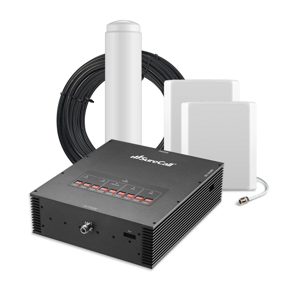 SureCall Force-5 1.0 Enterprise Signal Booster for Voice, 3G & 4G LTE [Discontinued]