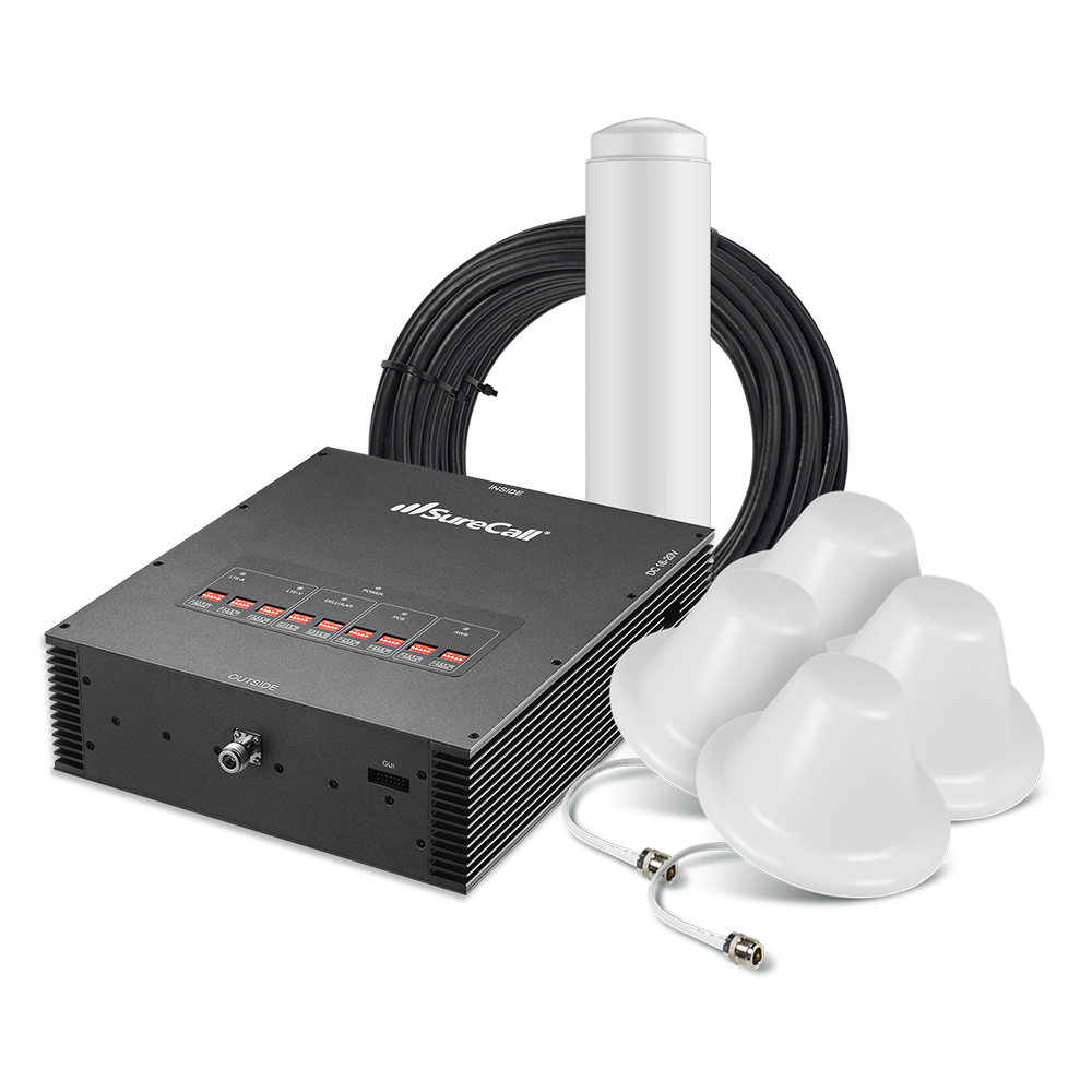 SureCall Force-5 1.0 Enterprise Signal Booster for Voice, 3G & 4G LTE [Discontinued]