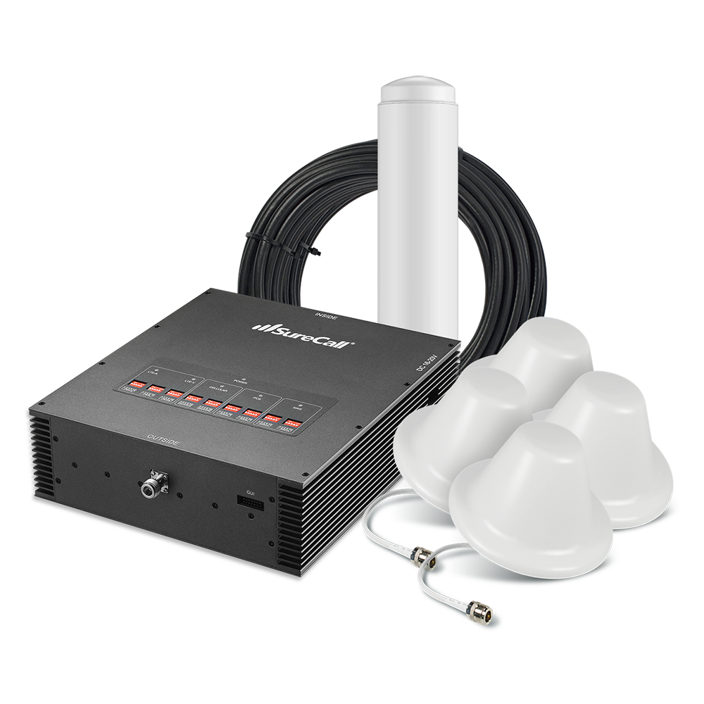 SureCall Force-5 1.0 Enterprise Signal Booster for Voice, 3G & 4G LTE [Discontinued]