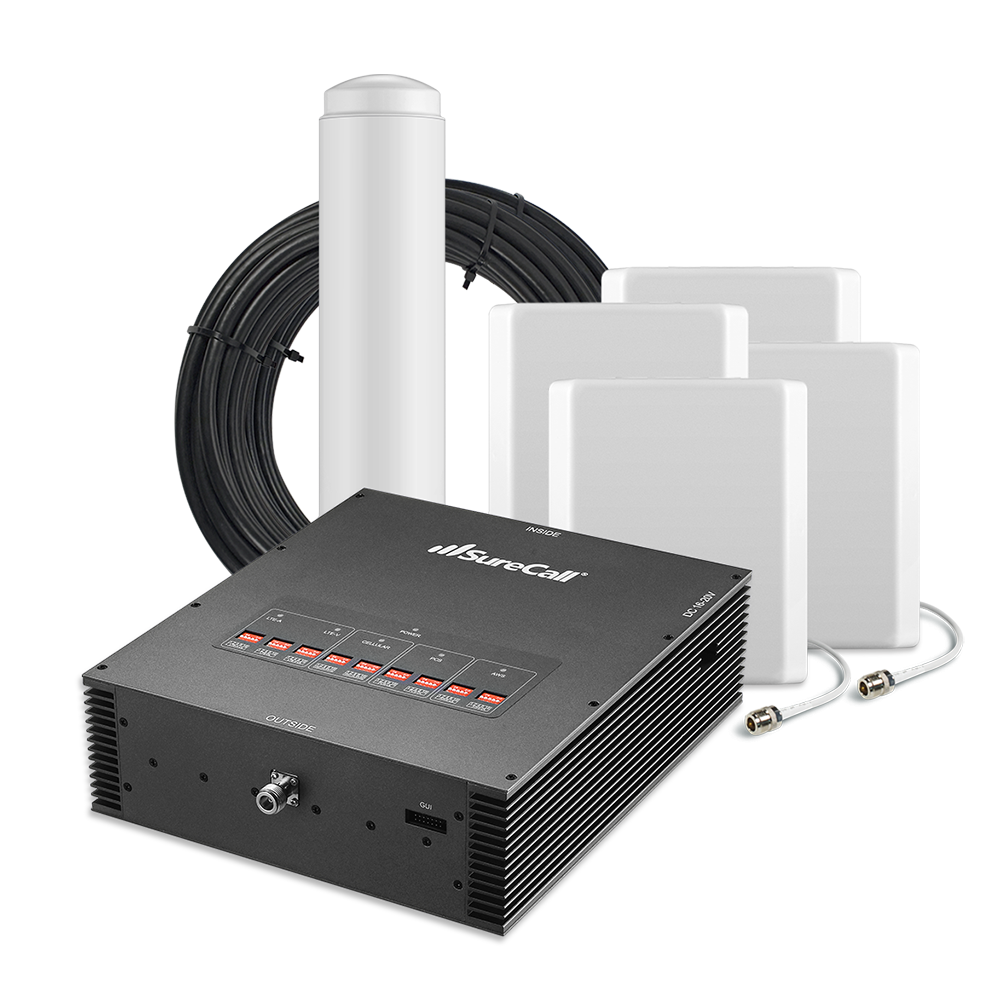 SureCall Force-5 1.0 Enterprise Signal Booster for Voice, 3G & 4G LTE [Discontinued]