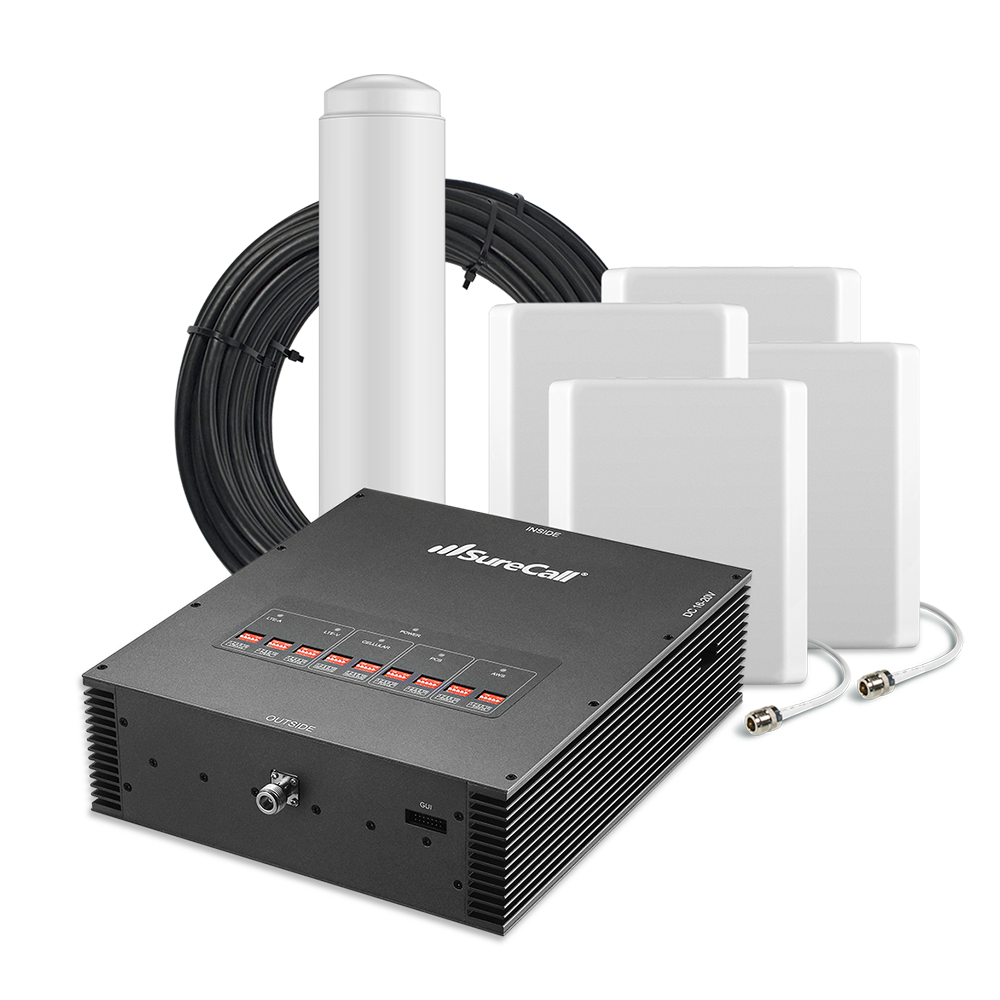 SureCall Force-5 1.0 Enterprise Signal Booster for Voice, 3G & 4G LTE [Discontinued]