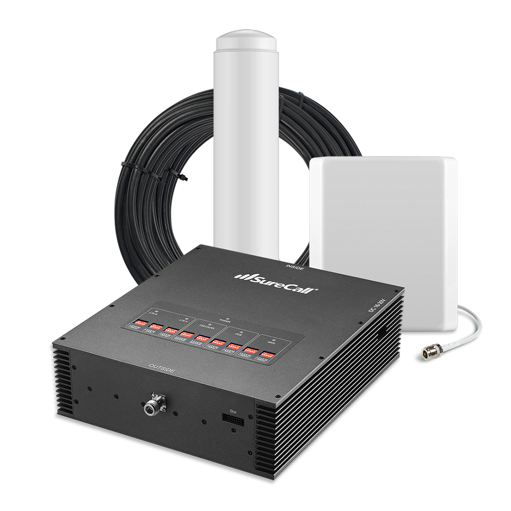 SureCall Force-5 1.0 Enterprise Signal Booster for Voice, 3G & 4G LTE [Discontinued]