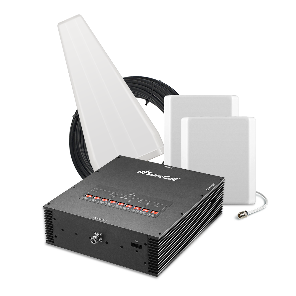 SureCall Force-5 1.0 Enterprise Signal Booster for Voice, 3G & 4G LTE [Discontinued]