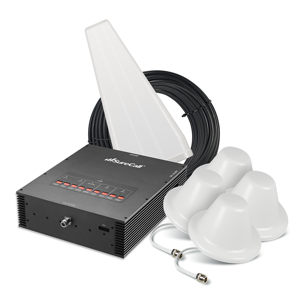 SureCall Force-5 1.0 Enterprise Signal Booster for Voice, 3G & 4G LTE [Discontinued]