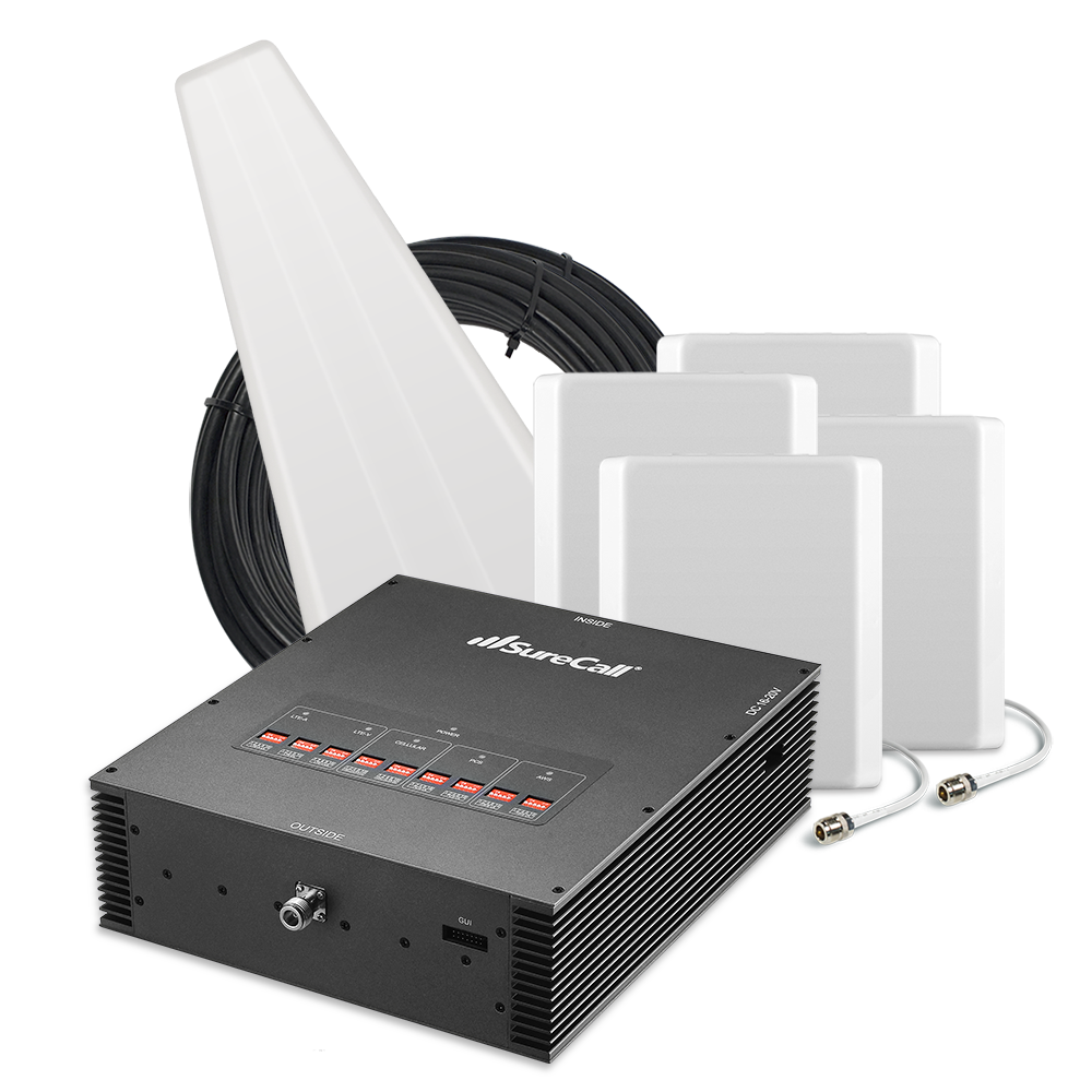 SureCall Force-5 1.0 Enterprise Signal Booster for Voice, 3G & 4G LTE [Discontinued]