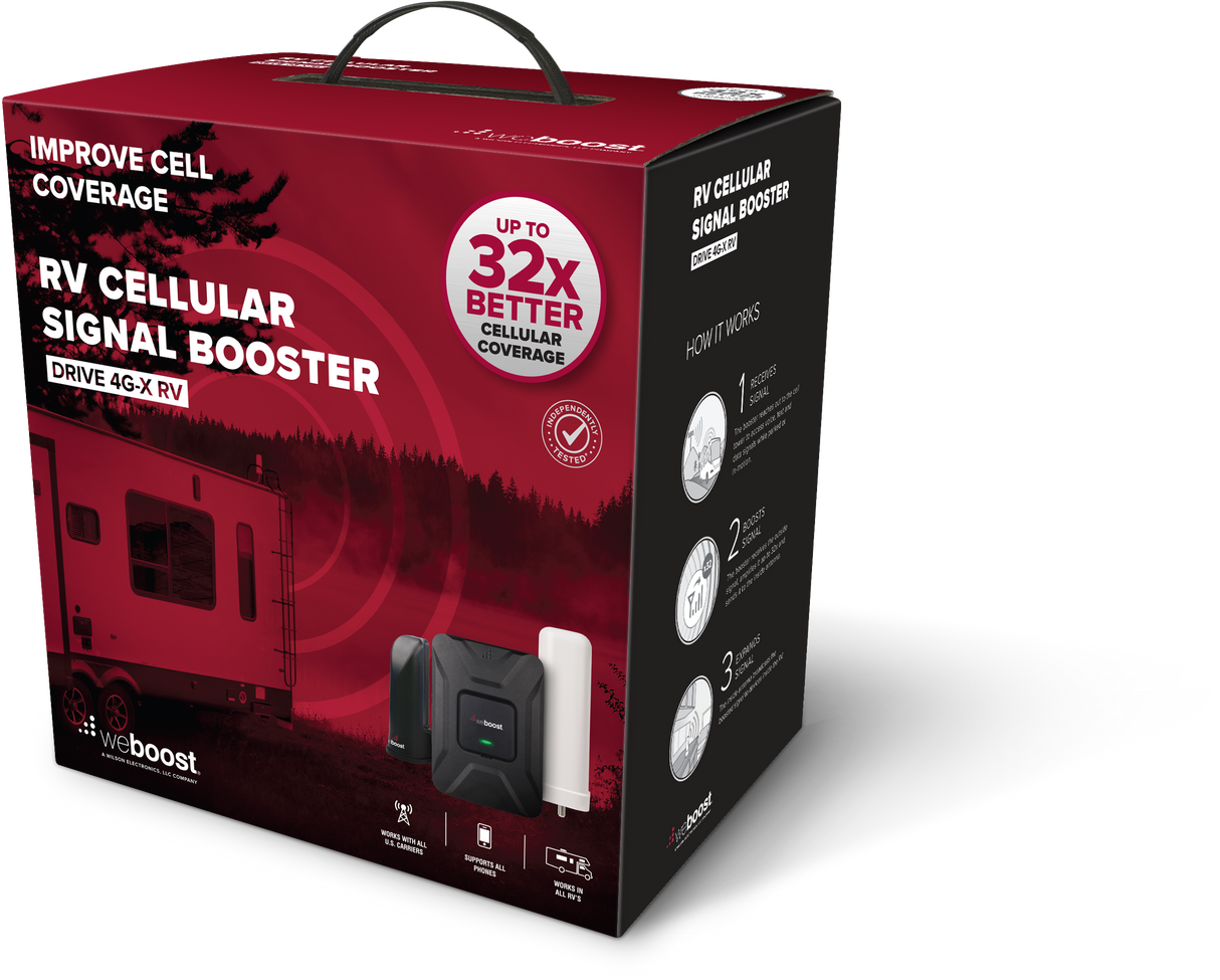 weBoost 470410 Drive 4G-X RV Signal Booster Kit - Box