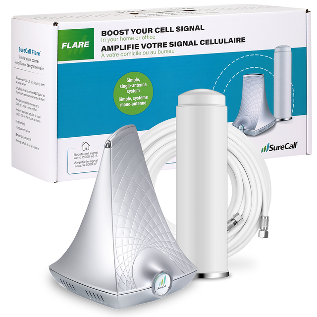 SureCall Flare Signal Booster Kit - Voice, 3G & 4G LTE
