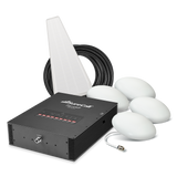 SureCall Force5 2.0 Enterprise Signal Booster for Voice, 3G & 4G LTE - Yagi/4 Ultra Thin Dome Kit