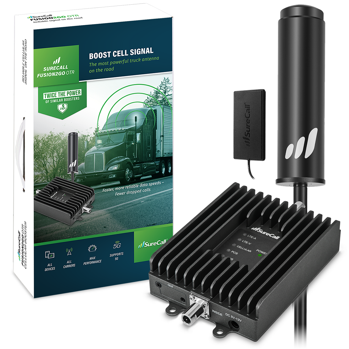 SureCall Fusion2Go 3.0 OTR Vehicle Cell Phone Signal Booster