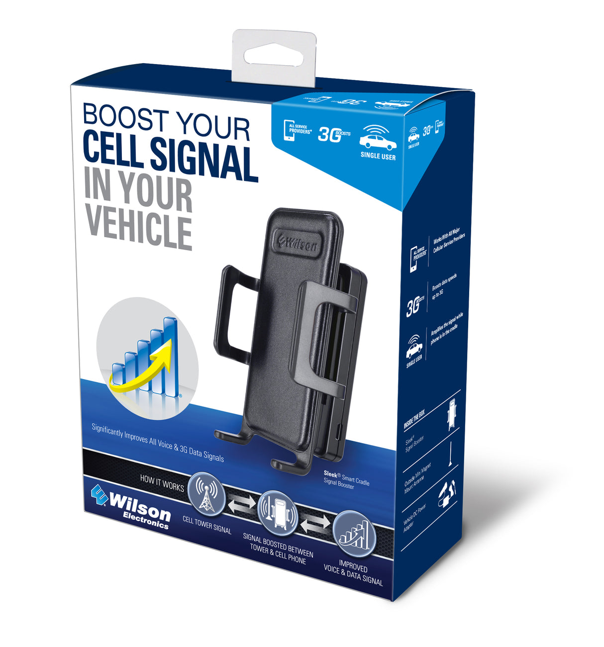 Wilson 460106 Sleek Dual-Band Cradle Signal Booster for 2G & 3G [Discontinued]