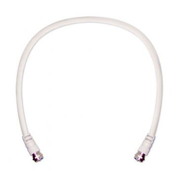 2' White RG6 Low Loss Coax Cable (950602)