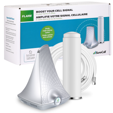 SureCall Flare Signal Booster Kit - Voice, 3G & 4G LTE